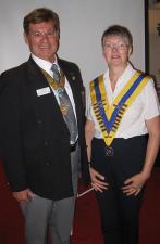 D.G. Richard Green and President Janet Stubbs at their breakfast meeting.